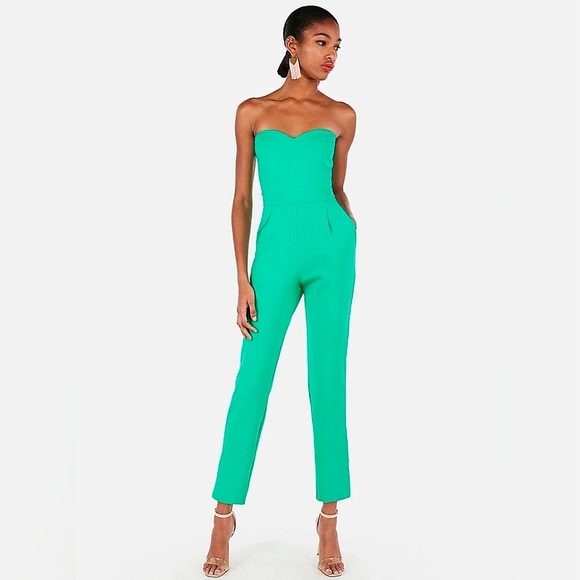 Express Pants - Express Strapless Sweetheart Jumpsuit - Size 6